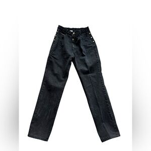 Vintage Western Ethics Black High-Waisted Jeans